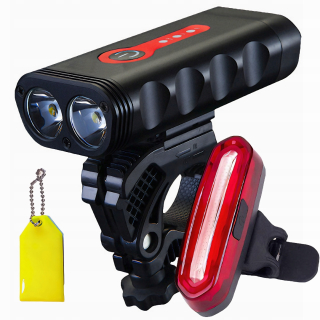 Osvetlenie na bicykel Retoo S103 1800 lm akumulátor + osvetlenie na bicykel EX3MLY 096 200 lm akumulátor